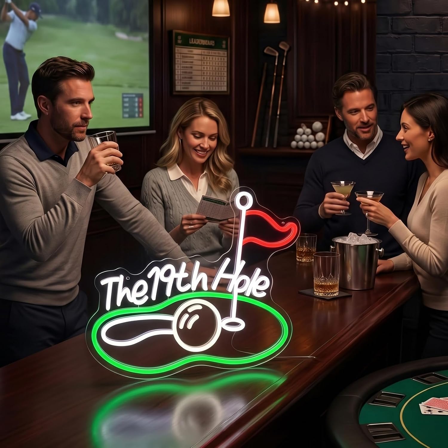 Lampu Neon LED Golf Lubang ke- - Party Games For Christmas ulasan dan harga