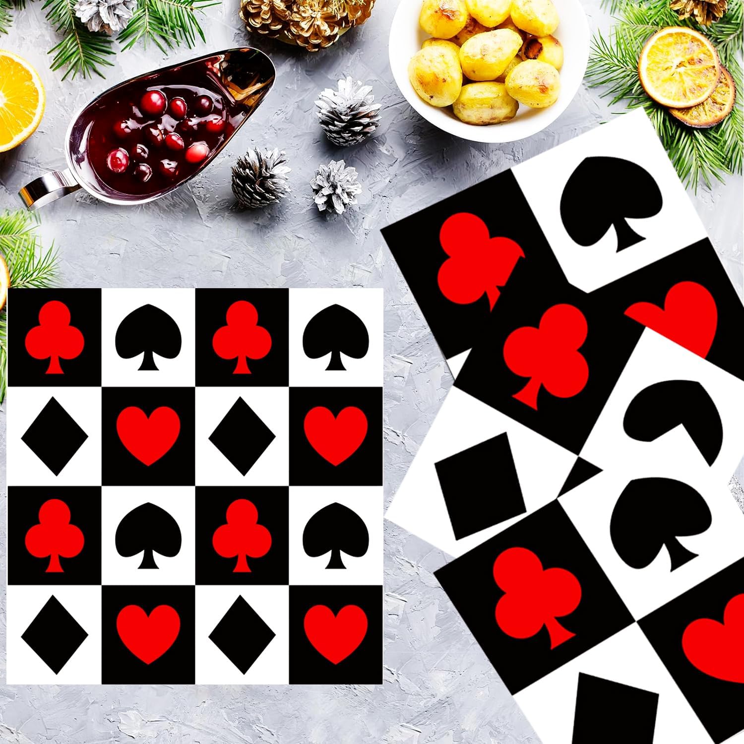 20/40/60/80 Buah Serbet Poker  - Party Games Night ulasan dan harga